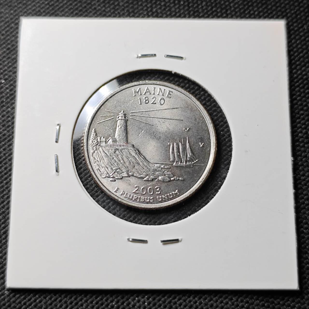 KK钱币收藏小铺 第376期  2月预留时间 周末发货  美国25分纪念币 好品