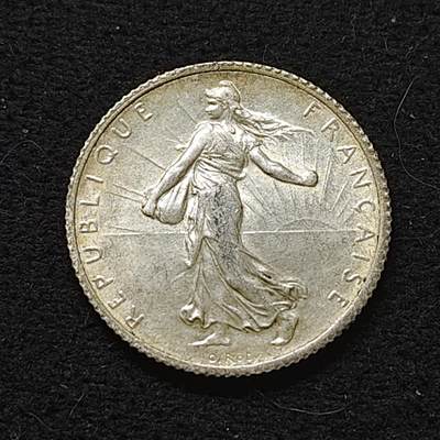 【全场包邮】纯粹捡漏拍486场（免费代拍第23场） - 法国1917年播种女神1法郎（23毫米5克）银币
