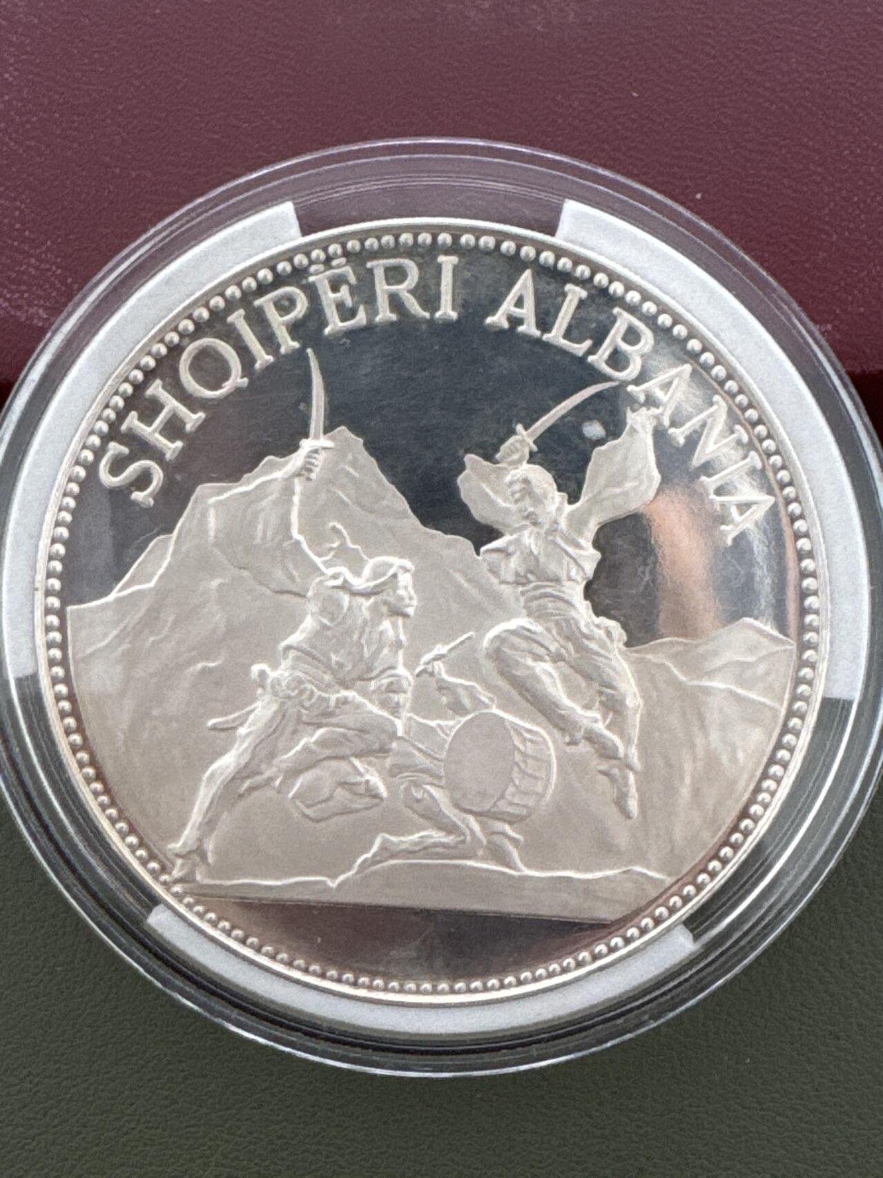 ❤️【币观天下】❤️ 第334期钱币拍卖- 2025.12.12周五晚上6点半场-长期征集拍品 阿尔巴尼亚1970年精制83.33克银币发行量500枚