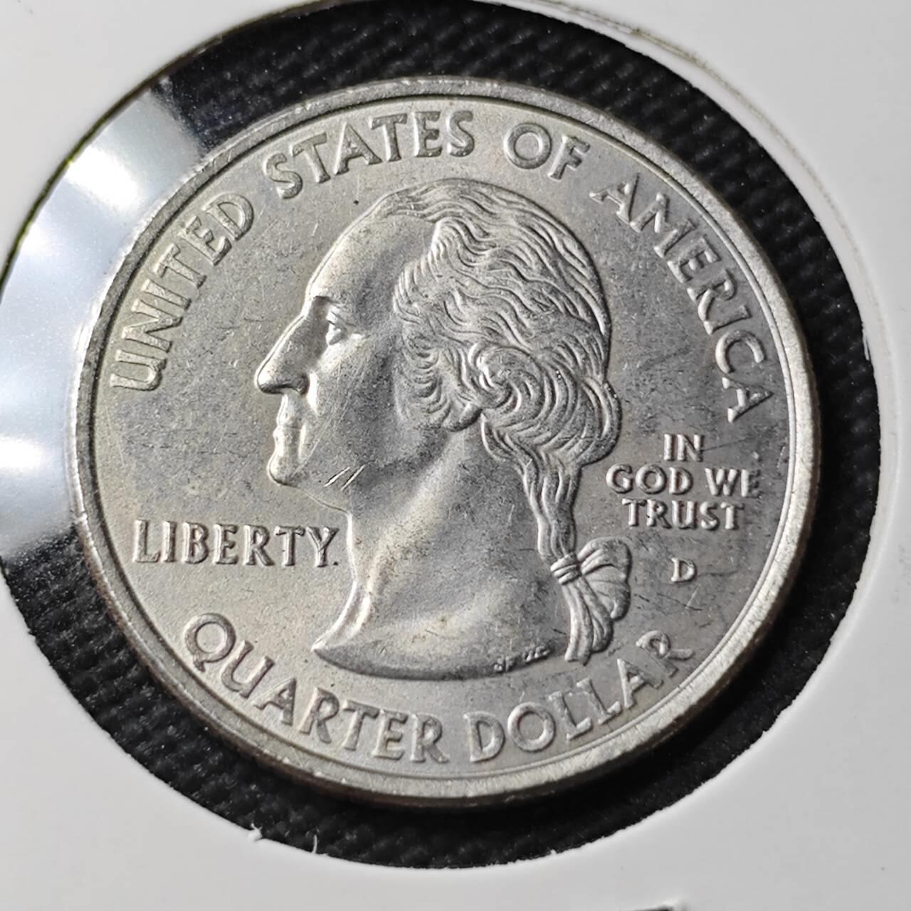 KK钱币收藏小铺 第377期  2月预留时间 周末发货  美国25分纪念币 好品