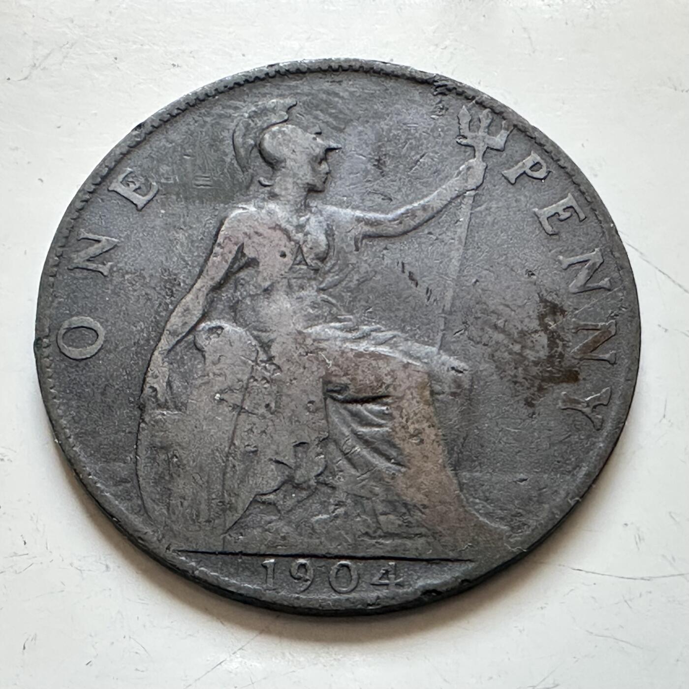 🌹外币初藏🌹🐯2025年第139场  每周二四六晚8️⃣点 接代拍 英国1904年一便士