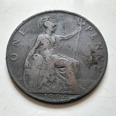 🌹外币初藏🌹🐯2025年第139场  每周二四六晚8️⃣点 接代拍 - 英国1904年一便士