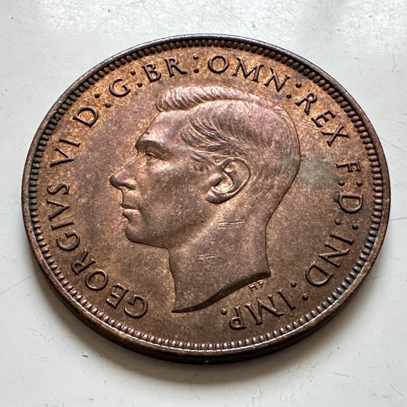 🌹外币初藏🌹🐯2025年第139场  每周二四六晚8️⃣点 接代拍 英国1937年一便士 乔六登基首年 原光品 少