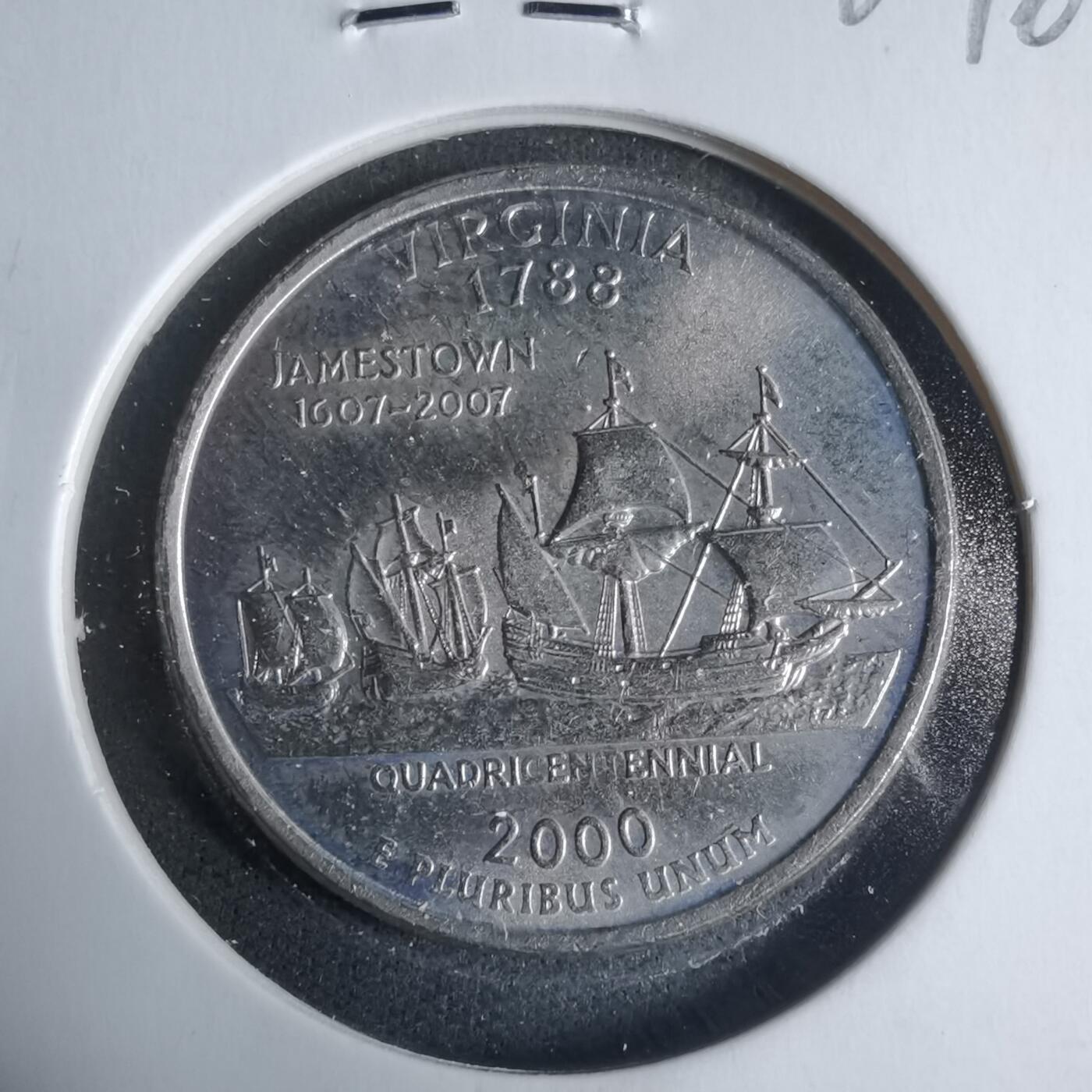 沼泽如烟--第927场 美国2000年25分纪念币