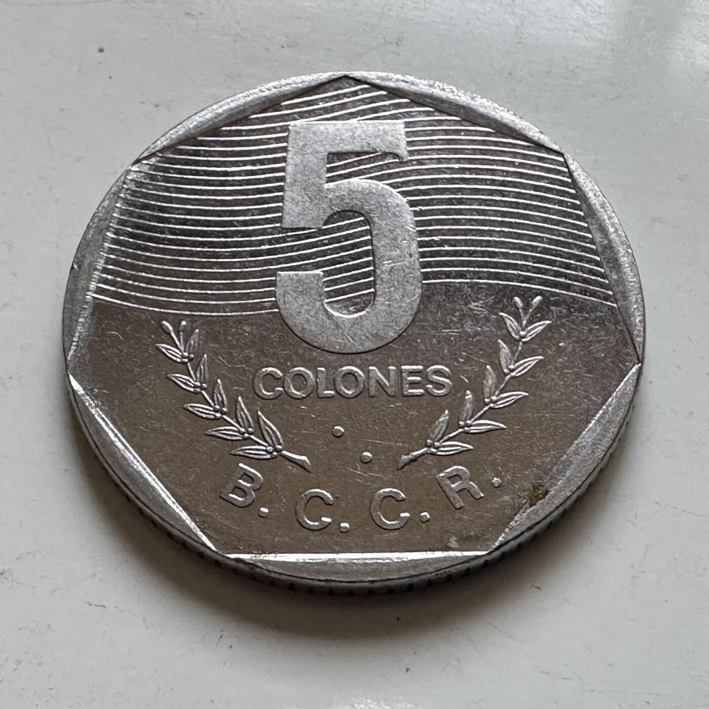 🌹外币初藏🌹🐯2025年第139场  每周二四六晚8️⃣点 接代拍 哥斯达黎加1989年五科朗