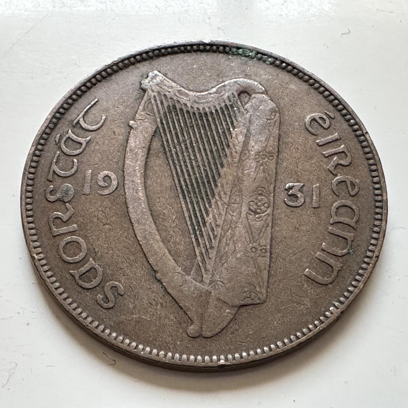 🌹外币初藏🌹🐯2025年第139场  每周二四六晚8️⃣点 接代拍 爱尔兰1931年自由邦一便士b