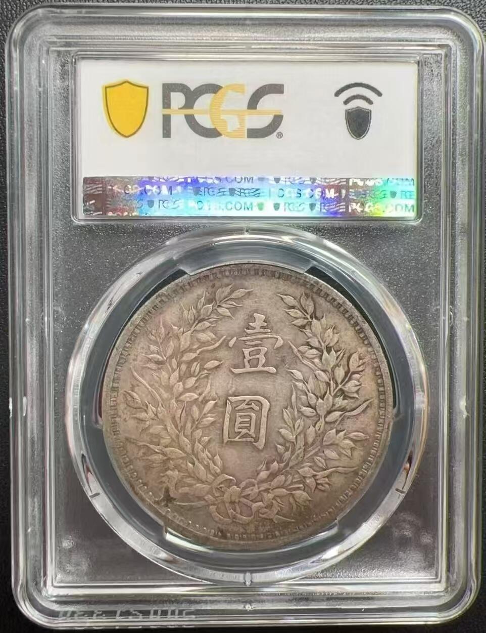 币然PCGS机制币专场第四场 PCGS XF45酱彩三年大头