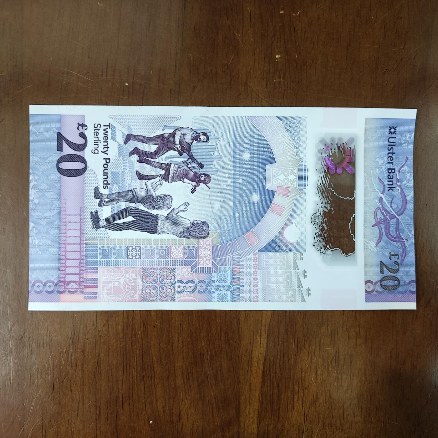 2023年北爱尔兰 20 镑塑料钞新日期新签名 阿尔斯特好品原图片