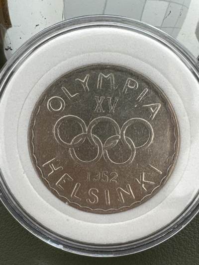 ❤️【币观天下】❤️ 第334期钱币拍卖- 2025.12.12周五晚上6点半场-长期征集拍品 - 芬兰1952年奥运会纪念币500马克银币