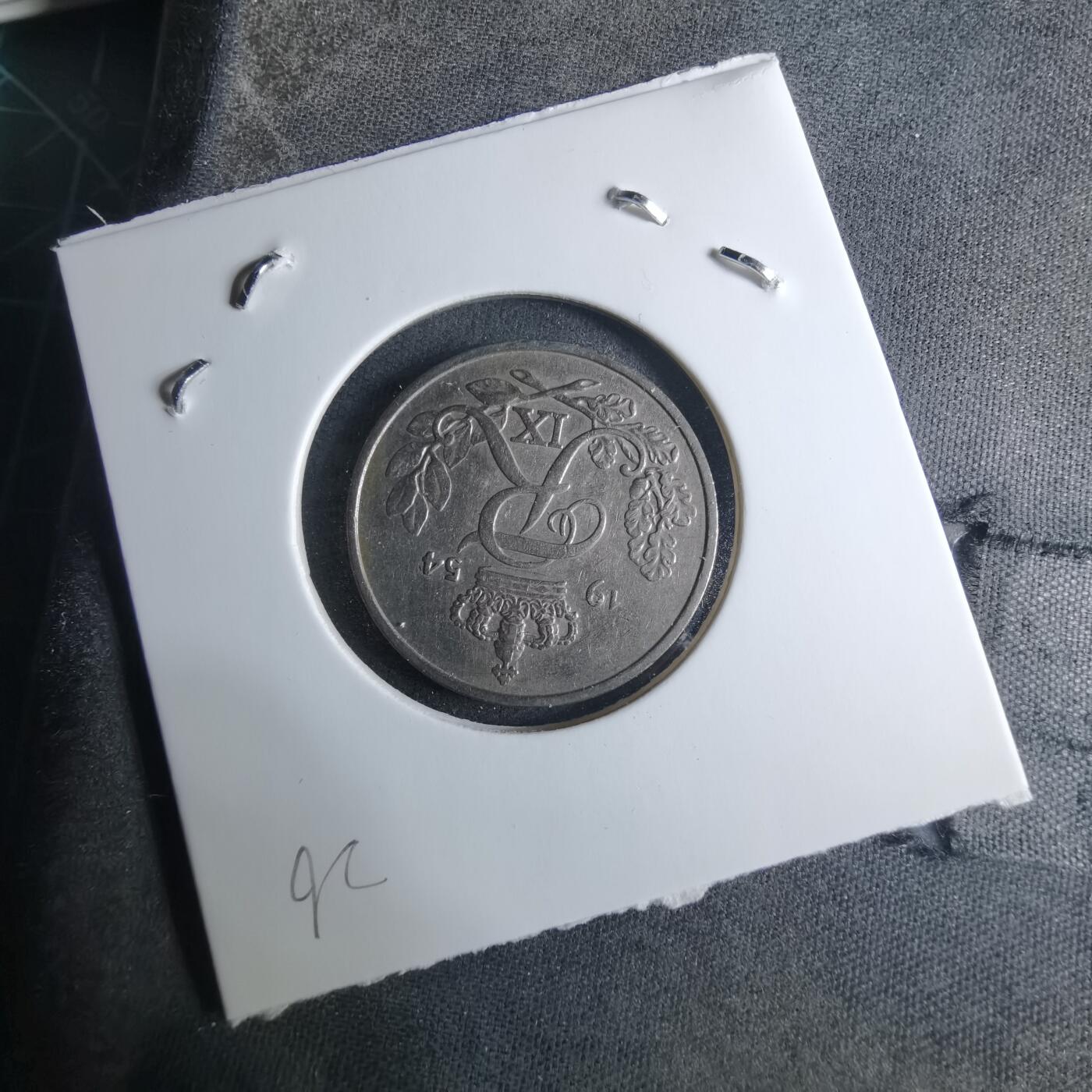 沼泽如烟--第926场 丹麦1954年25欧尔