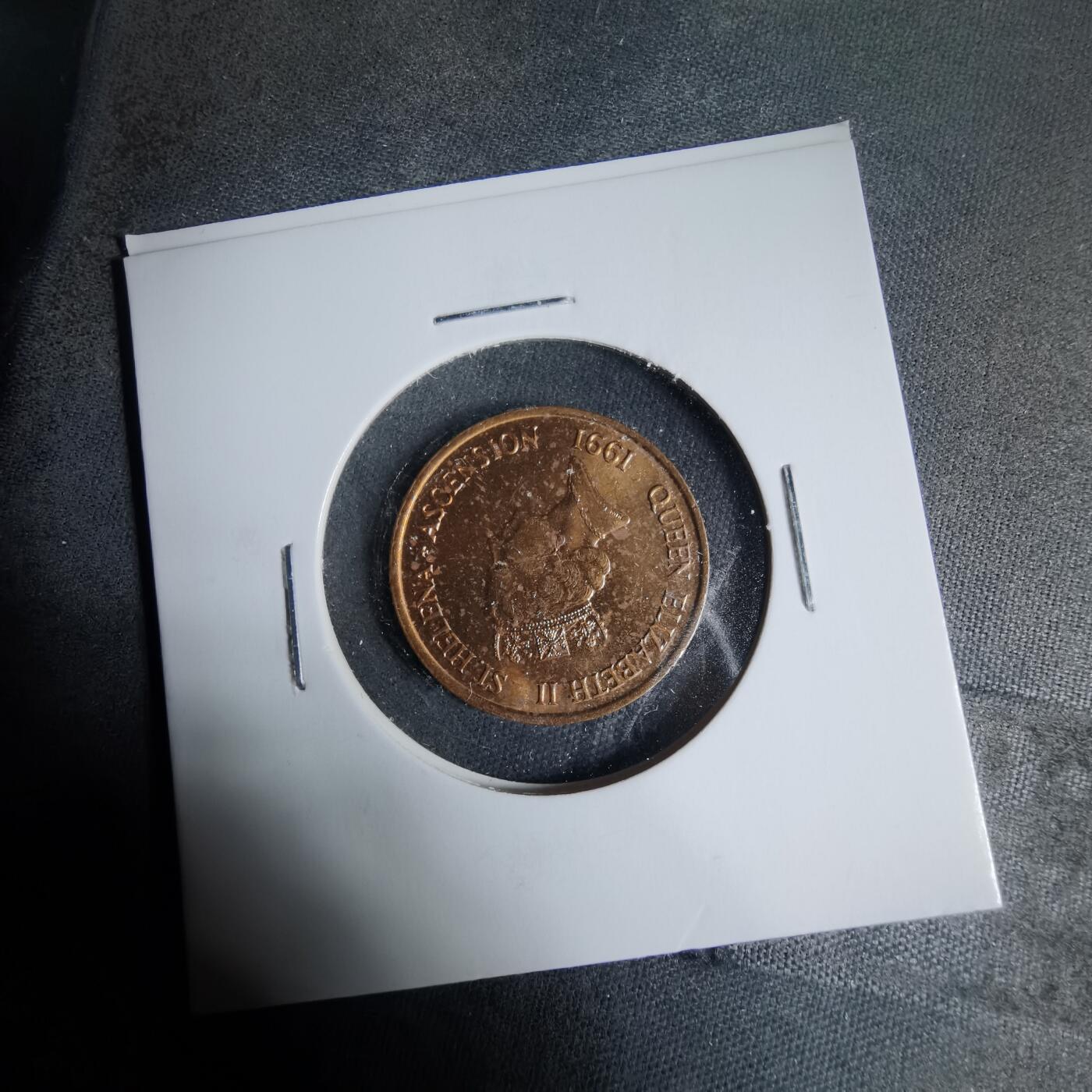 沼泽如烟--第927场 圣赫勒拿1991年1便士