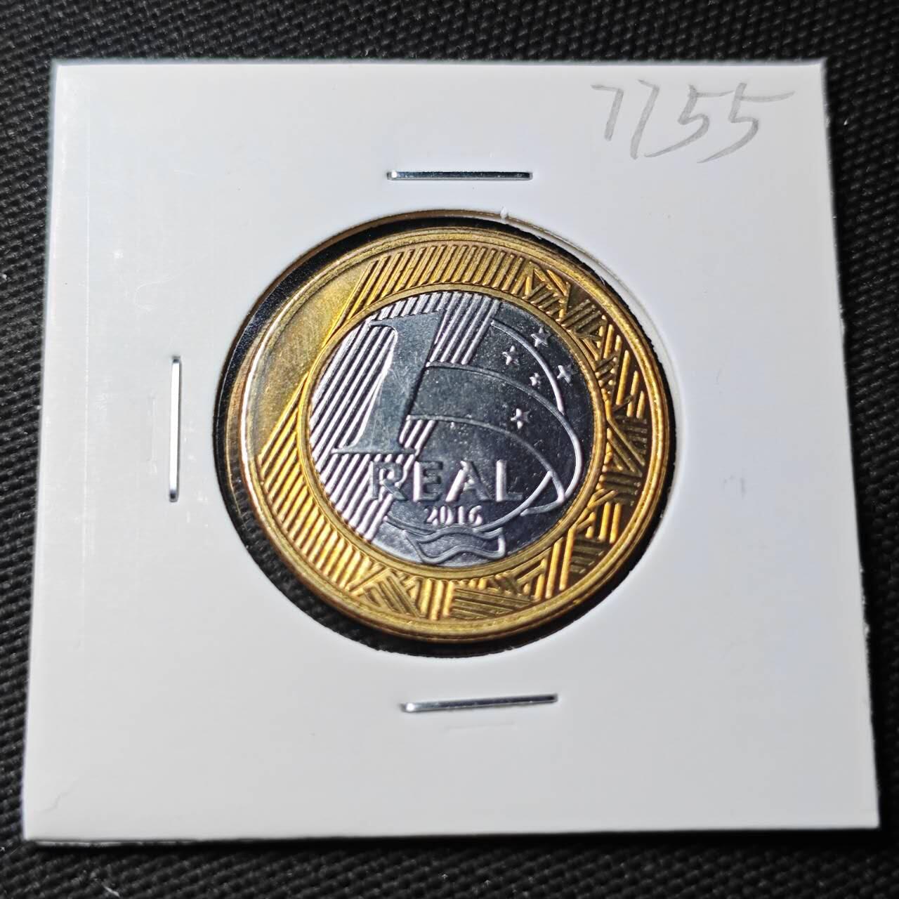 KK钱币收藏小铺 第377期  2月预留时间 周末发货  巴西1瑞尔双色币纪念币