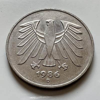 🌹外币初藏🌹🐯2025年第139场  每周二四六晚8️⃣点 接代拍 - 德国1986年五马克