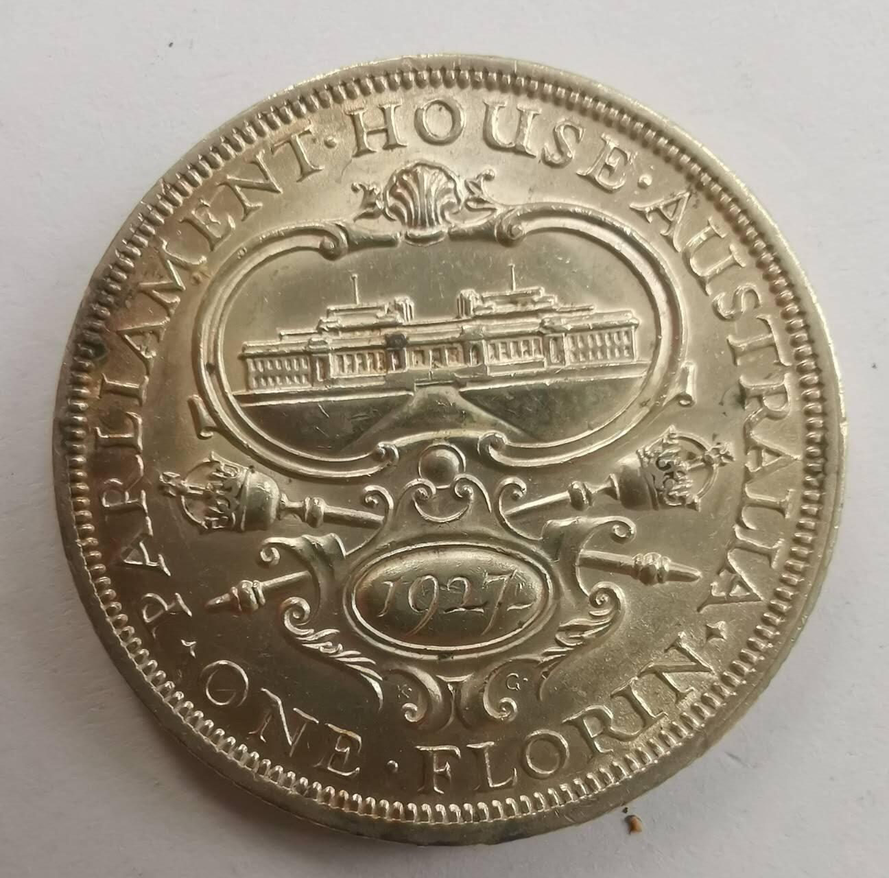 巨藏钱币第七期硬币场12月12号20点开拍 澳大利亚1927年1福林银币美品11.2克