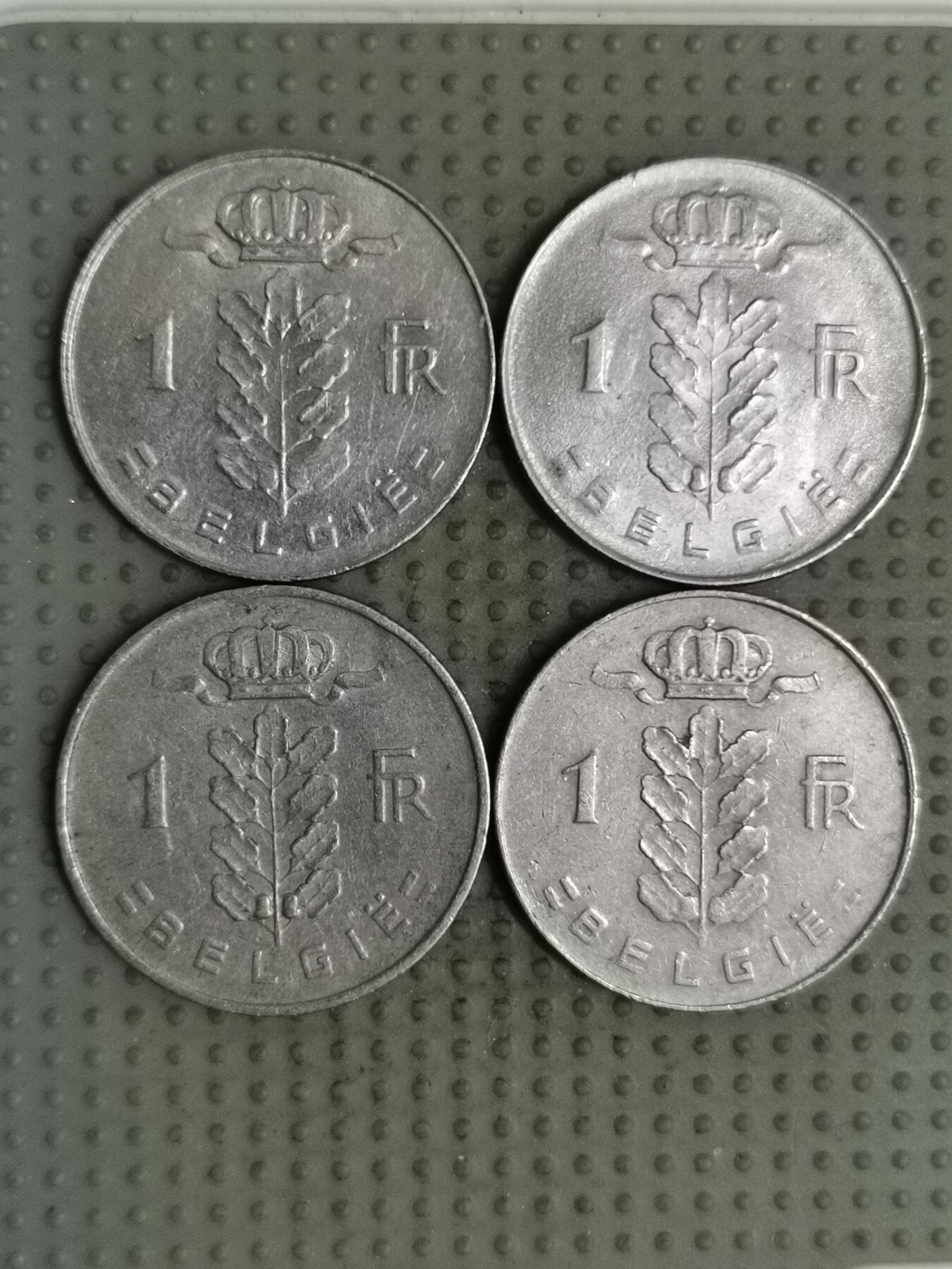 2025年第137场各国散币拍卖（总第137场） 比利时1法郎荷兰语版4枚