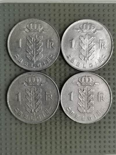 2025年第137场各国散币拍卖（总第137场） - 比利时1法郎荷兰语版4枚