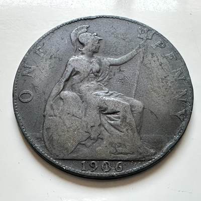 🌹外币初藏🌹🐯2025年第139场  每周二四六晚8️⃣点 接代拍 - 英国1906年一便士