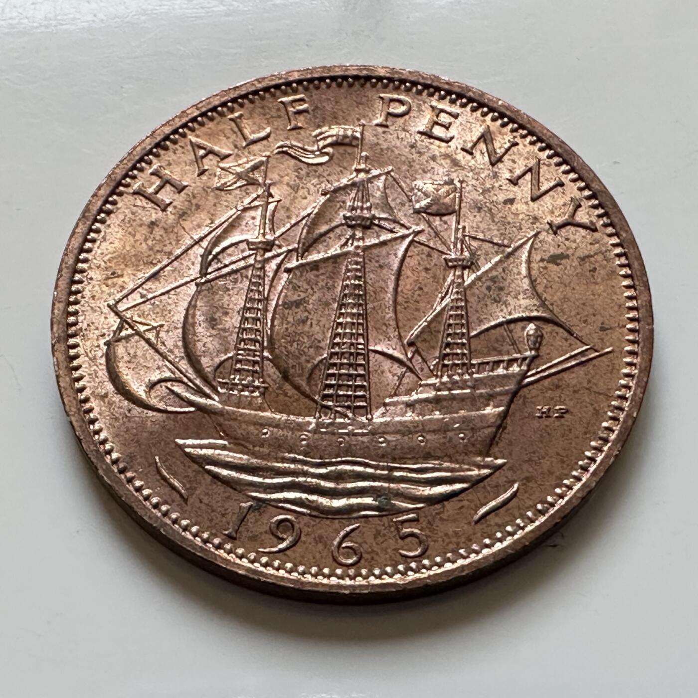 🌹外币初藏🌹🐯2025年第139场  每周二四六晚8️⃣点 接代拍 英国1965年半便士