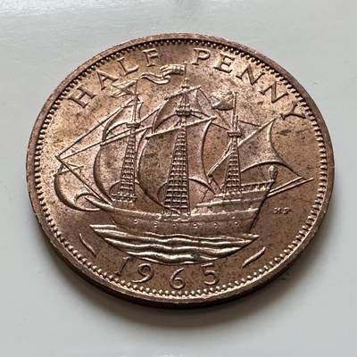 🌹外币初藏🌹🐯2025年第139场  每周二四六晚8️⃣点 接代拍 - 英国1965年半便士