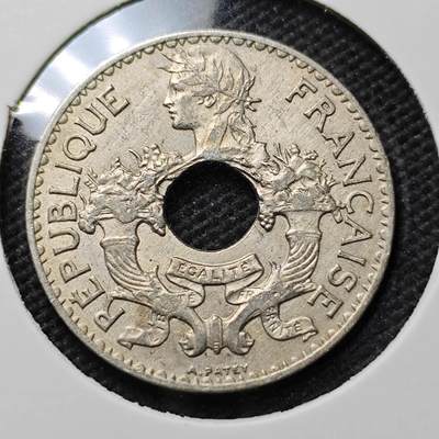 KK钱币收藏小铺 第377期  2月预留时间 周末发货 -  1938法属印支5分