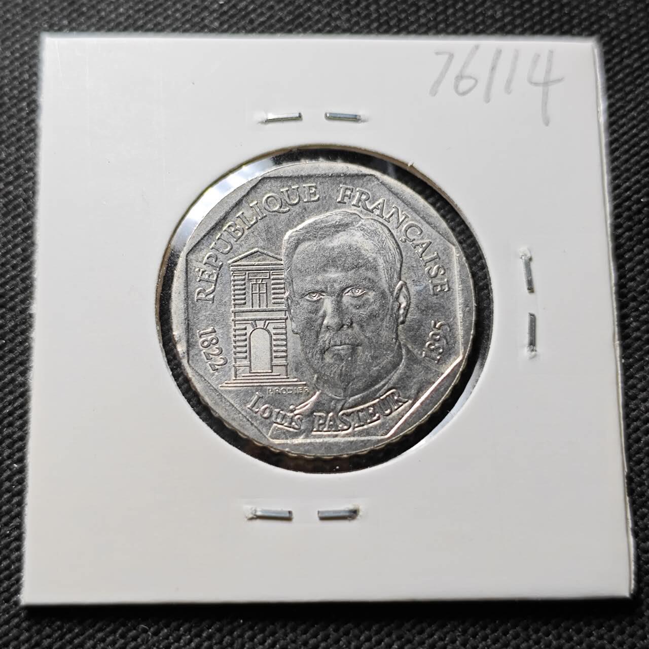 KK钱币收藏小铺 第376期  2月预留时间 周末发货  1995法国2法郎纪念币