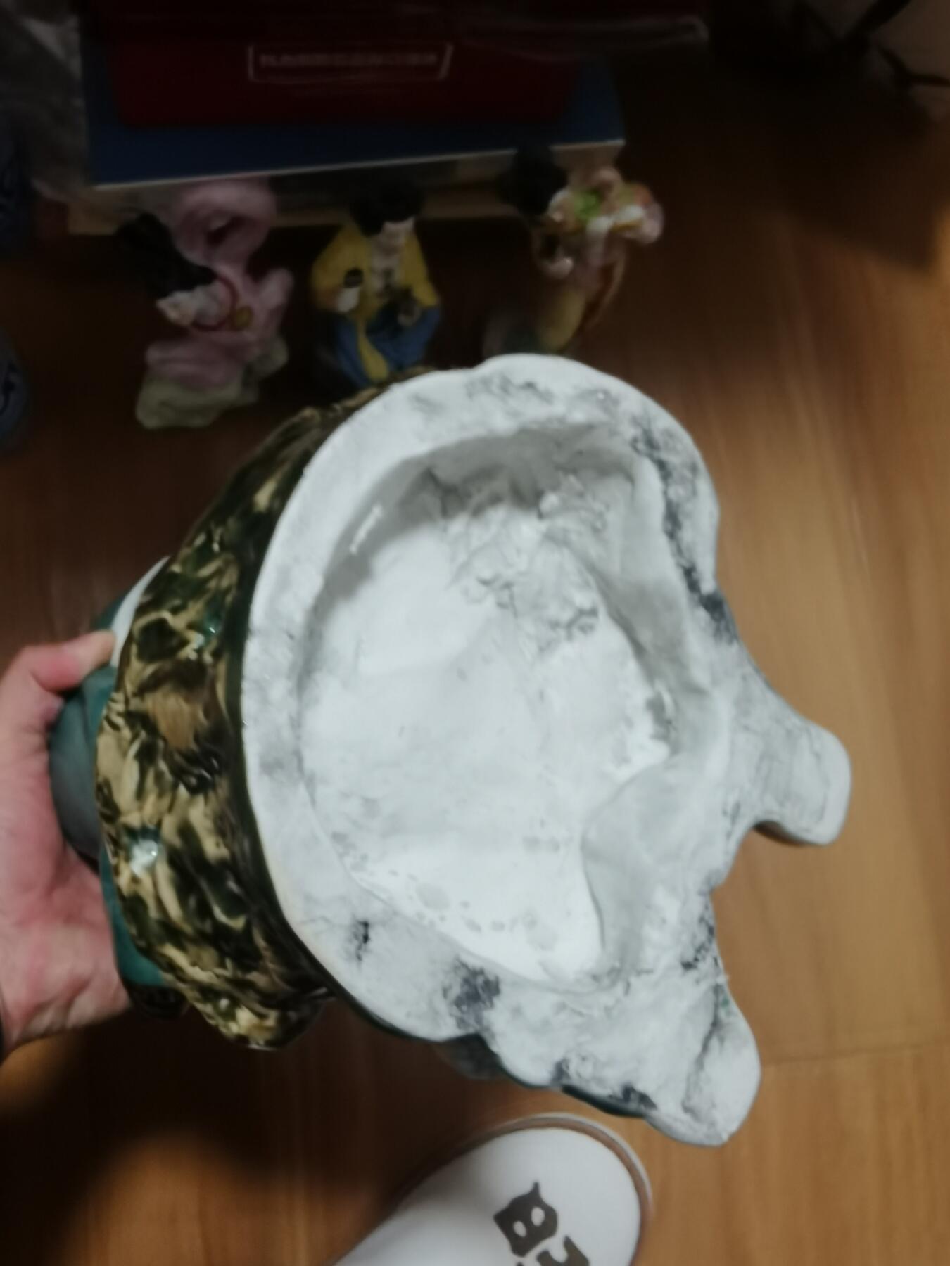 何水根华佗景德镇早期粉彩瓷像摆件