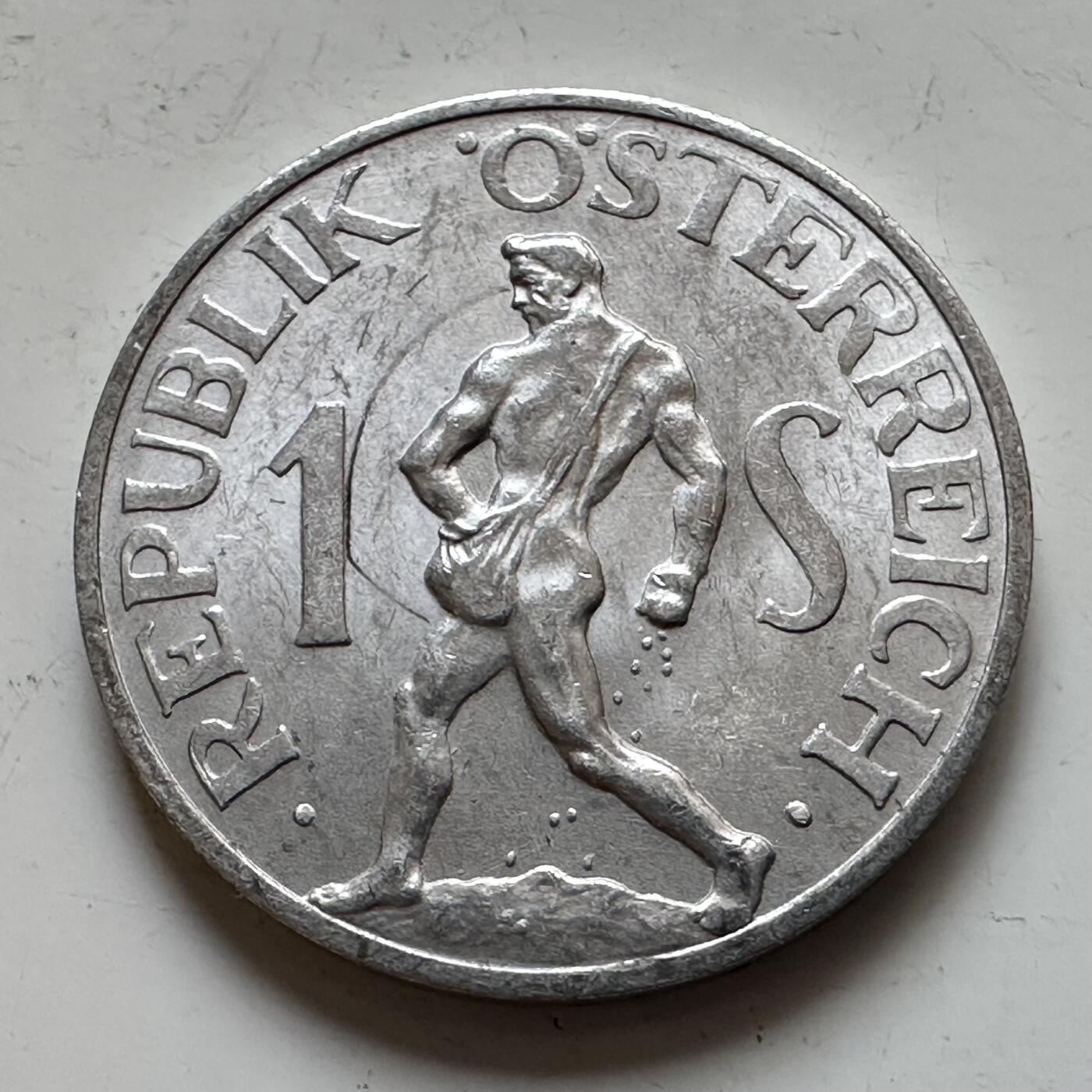 🌹外币初藏🌹🐯2025年第139场  每周二四六晚8️⃣点 接代拍 奥地利1957年一先令