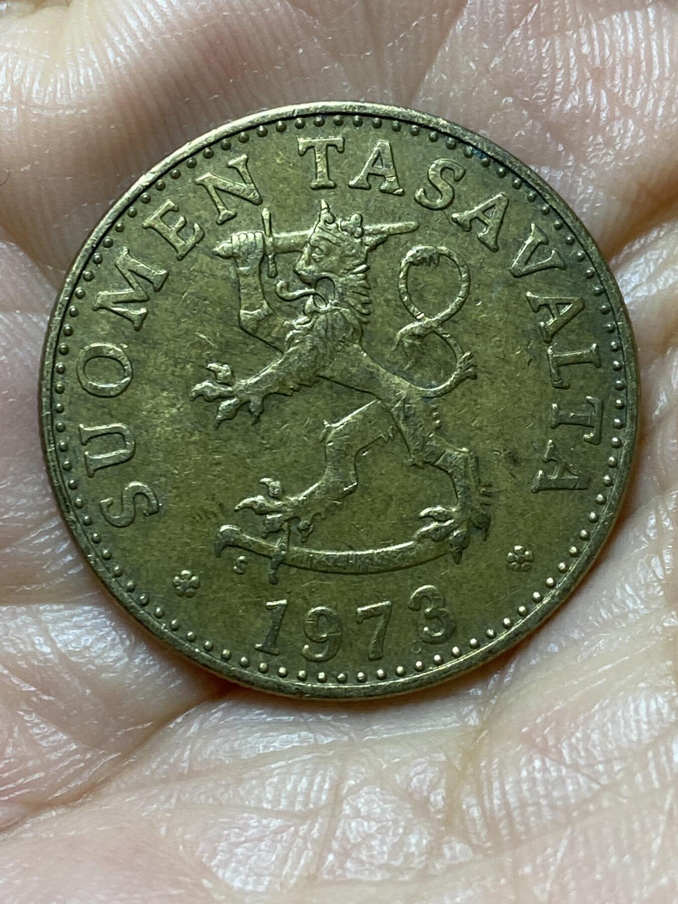 2025年第一百三十五场(总第一百六十一场）外国好品纸夹散币场(免佣金) 芬兰🇫🇮1973年50盆尼(S标)