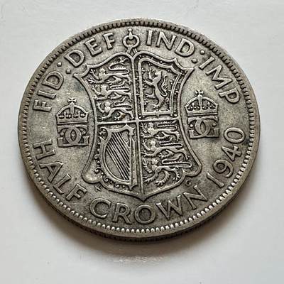 🌹外币初藏🌹🐯2025年第139场  每周二四六晚8️⃣点 接代拍 - 英国1940年半克朗银币