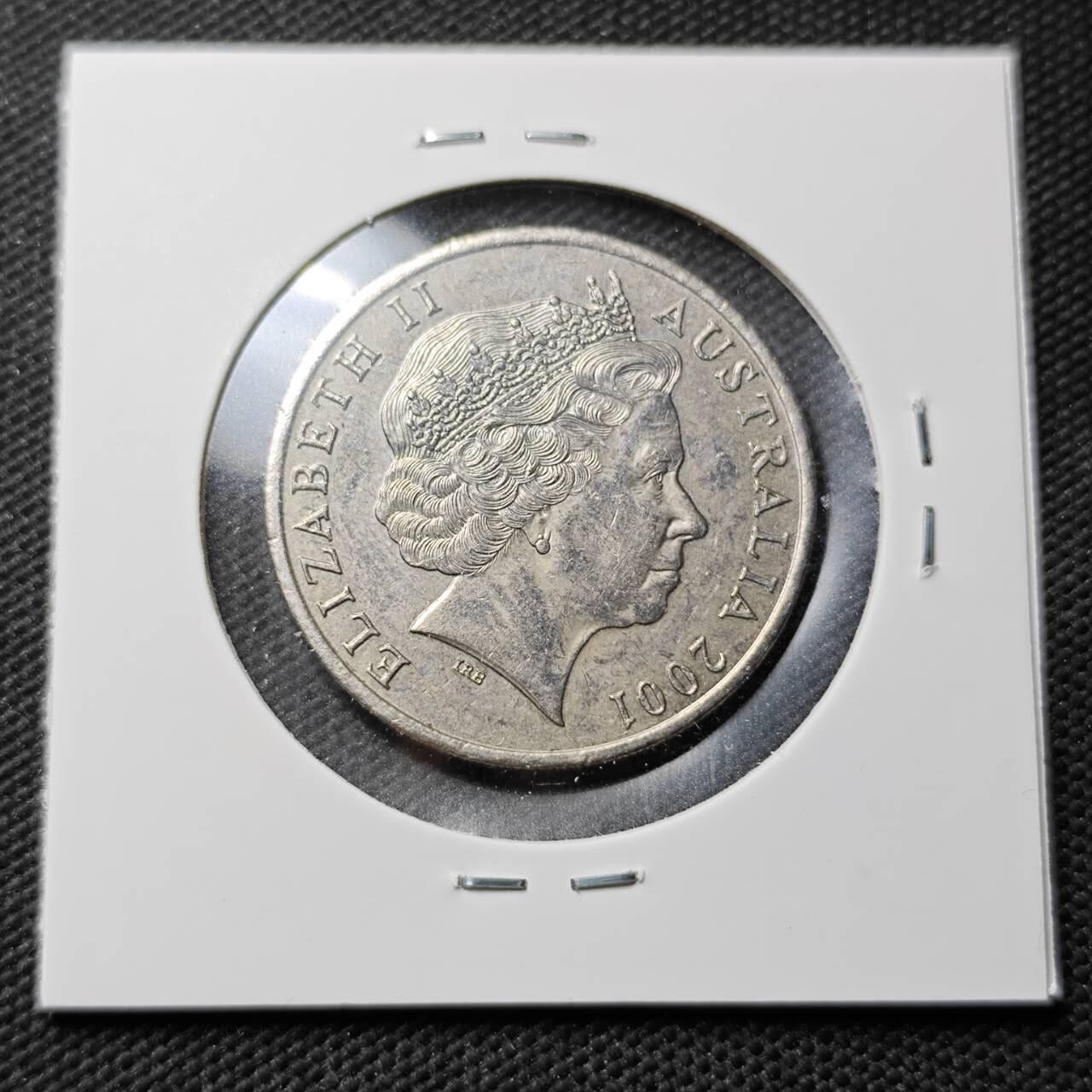 KK钱币收藏小铺 第377期  2月预留时间 周末发货  2001澳大利亚20分纪念币 少见主题