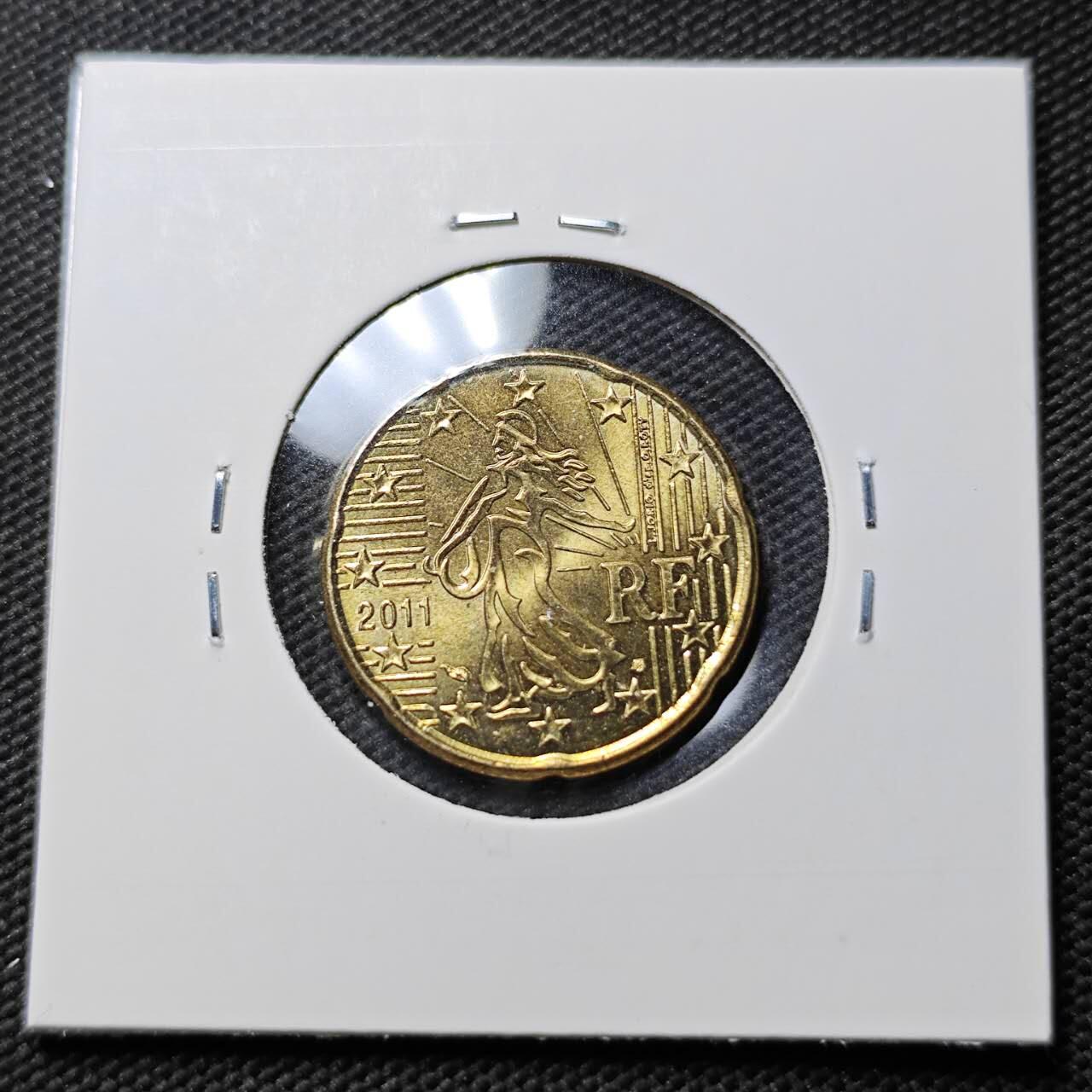 KK钱币收藏小铺 第377期  2月预留时间 周末发货 法国20分 好品 