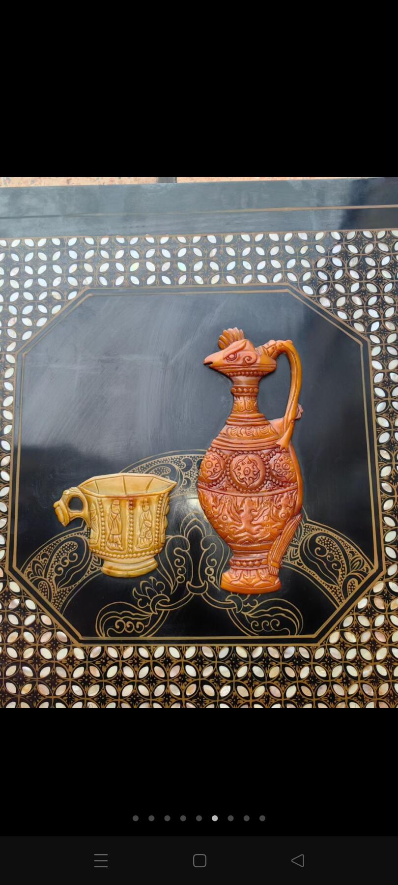 民国时期六片一套屏方玉石镶嵌，人物形象栩栩如生，全品相经济实惠耐用，可做隔断，背景墙，装饰装修佳品，入手即用无需忧虑