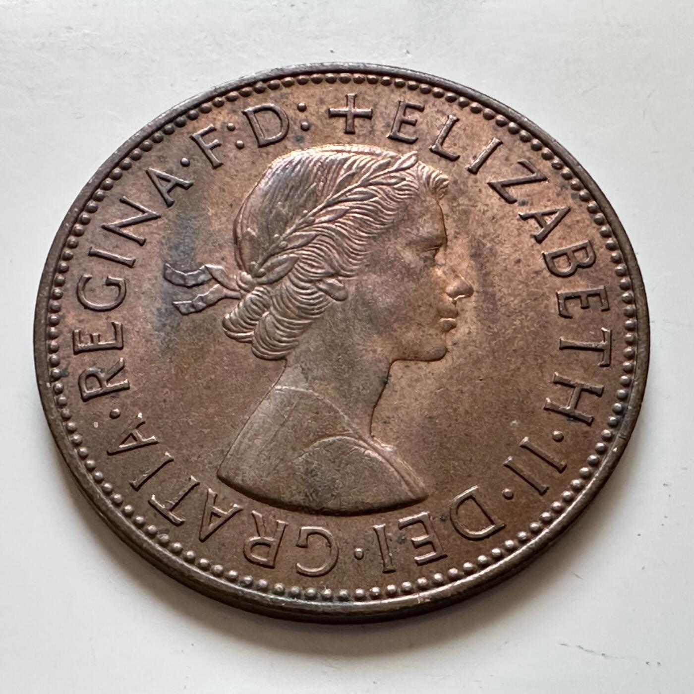 🌹外币初藏🌹🐯2025年第139场  每周二四六晚8️⃣点 接代拍 英国1963年一便士 