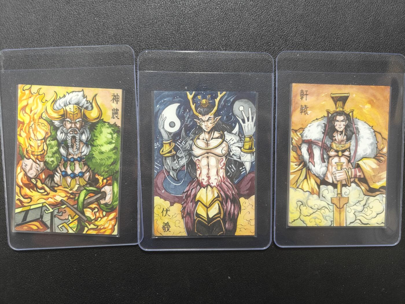 天玑星卡拍第148期《12.11周四截拍》持续收拍收评中 满赠卡需备注 【手绘卡】Rubick 天地人 三皇 手绘卡