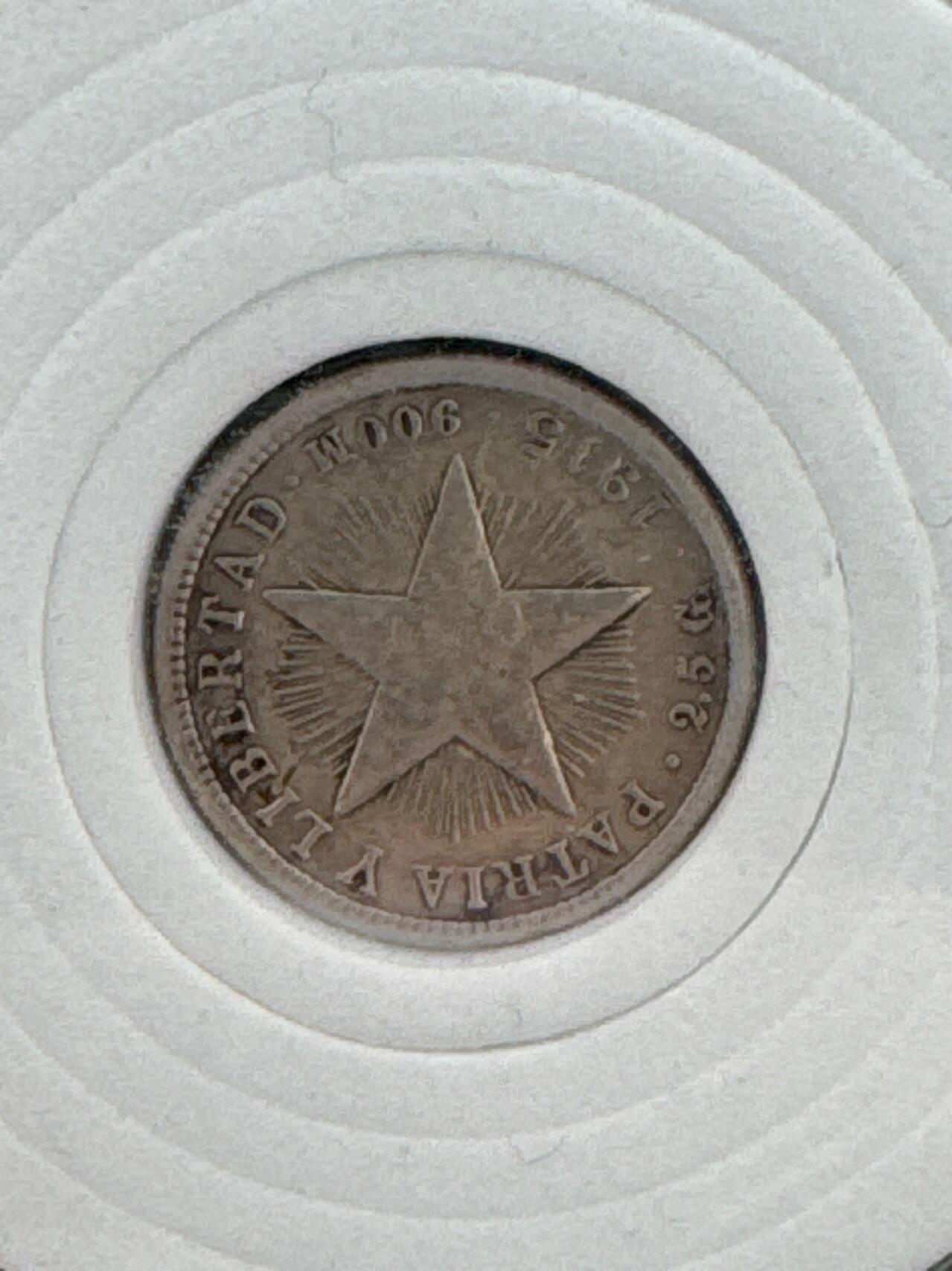 ❤️【币观天下】❤️ 第334期钱币拍卖- 2025.12.12周五晚上6点半场-长期征集拍品 古巴五星银币10分银币