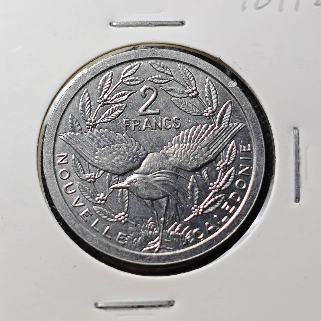 KK钱币收藏小铺 第376期  2月预留时间 周末发货  1983法属新喀里多尼亚2法郎