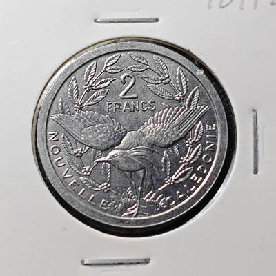 KK钱币收藏小铺 第376期  2月预留时间 周末发货 -  1983法属新喀里多尼亚2法郎