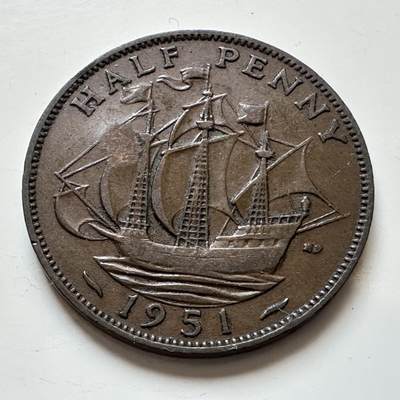 🌹外币初藏🌹🐯2025年第139场  每周二四六晚8️⃣点 接代拍 - 英国1951年半便士b