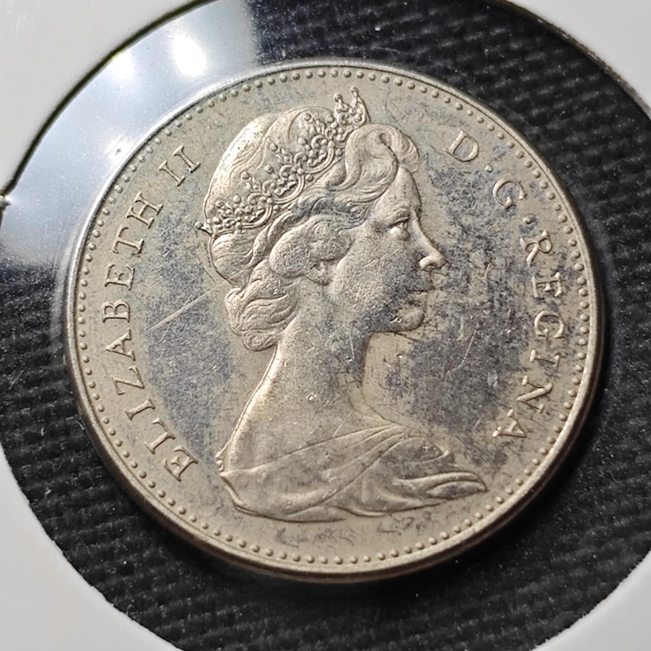 KK钱币收藏小铺 第377期  2月预留时间 周末发货  1967加拿大5分纪念币