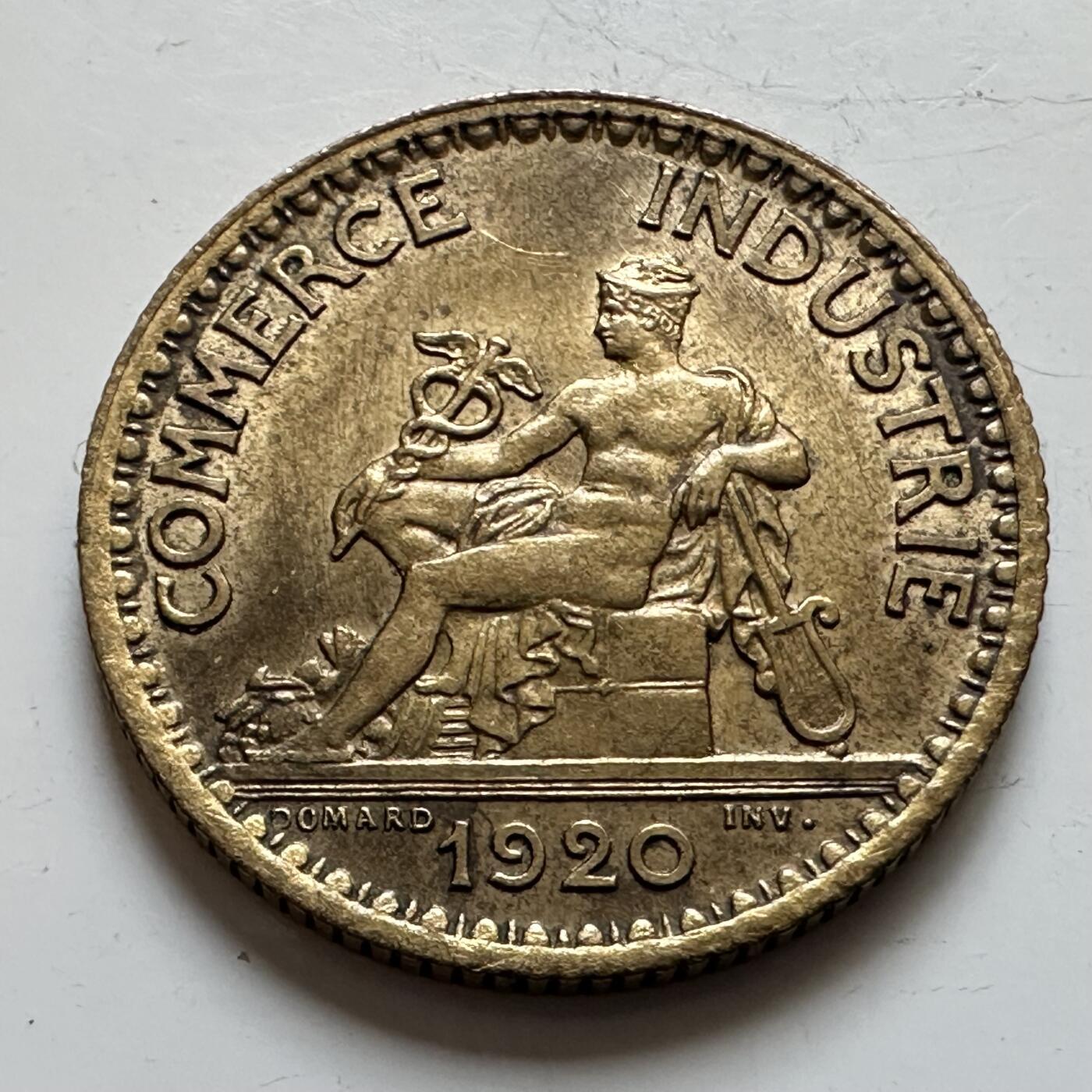 🌹外币初藏🌹🐯2025年第139场  每周二四六晚8️⃣点 接代拍 法国1920年一法郎 带光品相