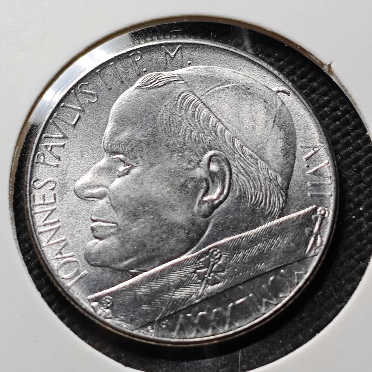 KK钱币收藏小铺 第376期  2月预留时间 周末发货  梵蒂冈50里拉 好品