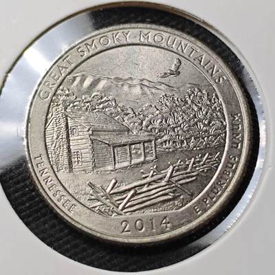 KK钱币收藏小铺 第377期  2月预留时间 周末发货 -  美国25分纪念币 好品