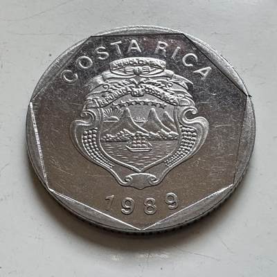 🌹外币初藏🌹🐯2025年第139场  每周二四六晚8️⃣点 接代拍 - 哥斯达黎加1989年五科朗