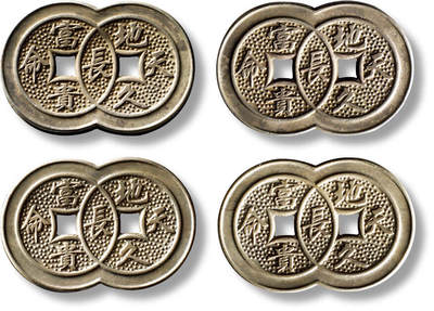 上海匡时2025年秋季拍卖会 中国历代钱币 铜镜专场 - 民国银饰一组两枚 民国银饰一组两枚，敬请阅览