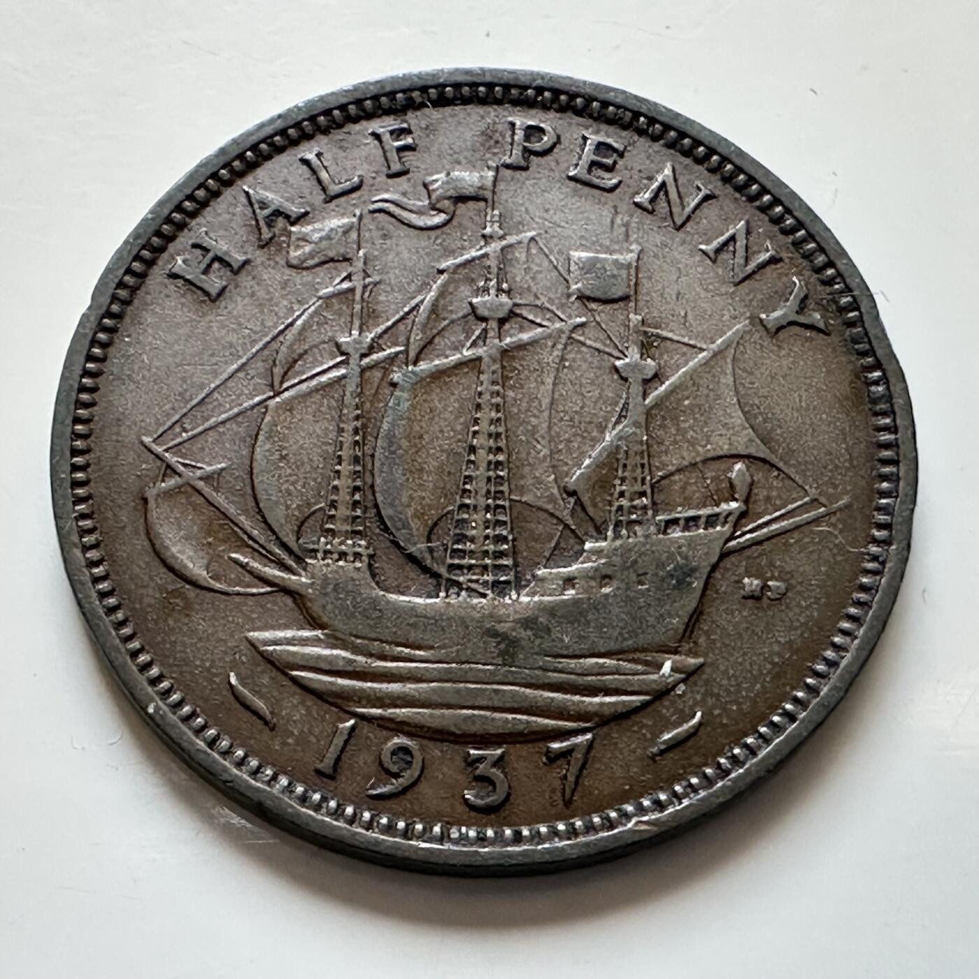 🌹外币初藏🌹🐯2025年第139场  每周二四六晚8️⃣点 接代拍 英国1937年半便士