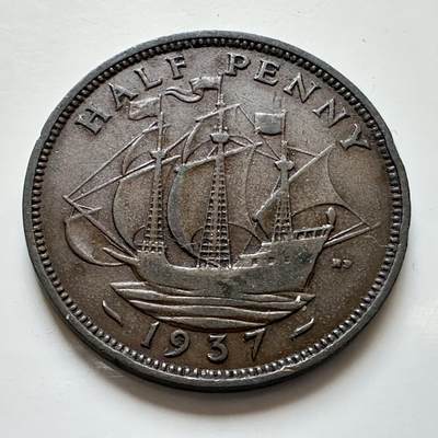 🌹外币初藏🌹🐯2025年第139场  每周二四六晚8️⃣点 接代拍 - 英国1937年半便士