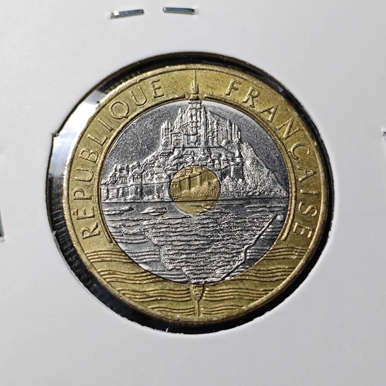 KK钱币收藏小铺 第377期  2月预留时间 周末发货 1992法国20法郎 