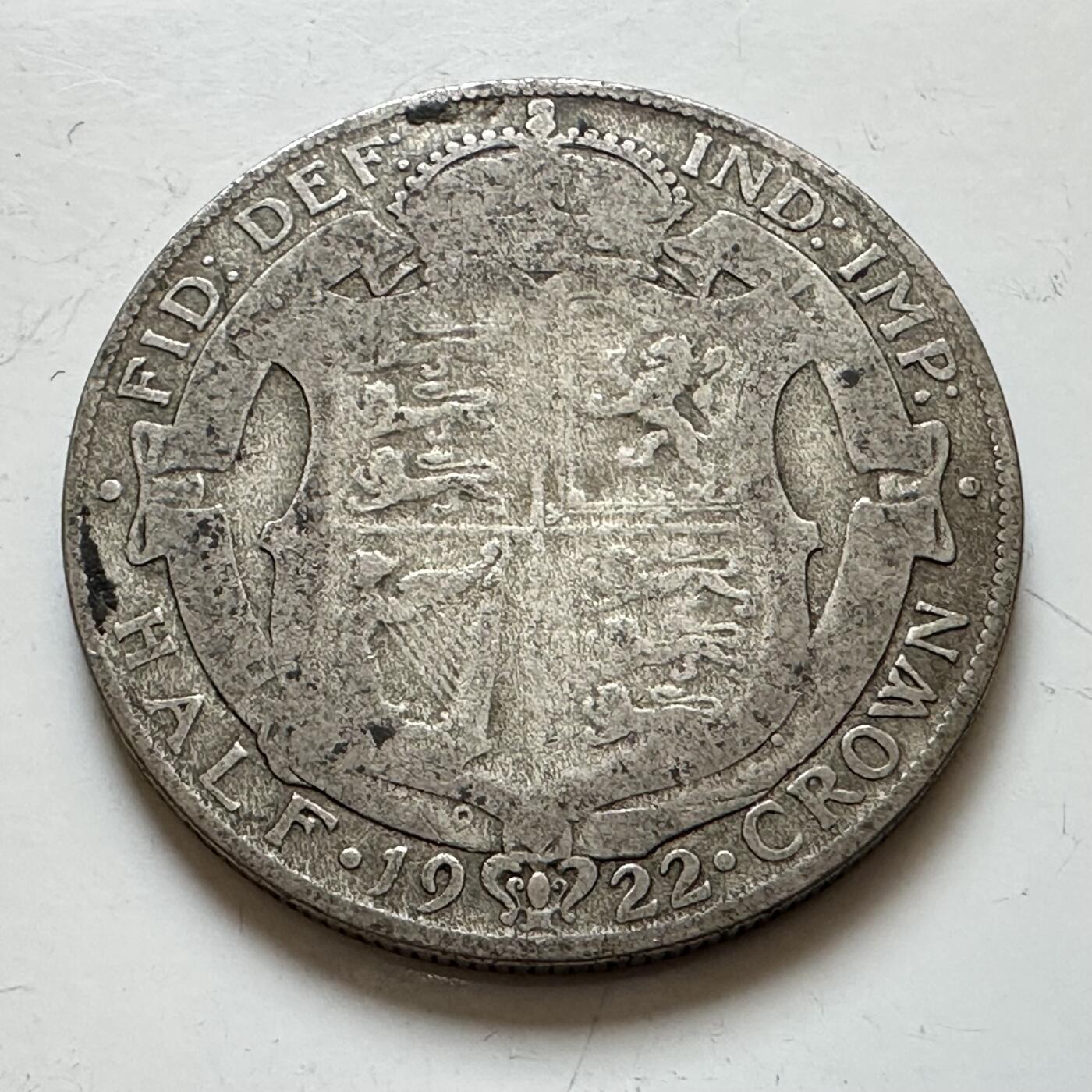 🌹外币初藏🌹🐯2025年第139场  每周二四六晚8️⃣点 接代拍 英国1922年半克朗银币