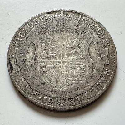 🌹外币初藏🌹🐯2025年第139场  每周二四六晚8️⃣点 接代拍 - 英国1922年半克朗银币