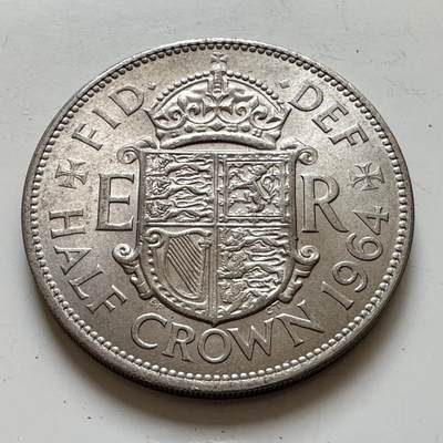 🌹外币初藏🌹🐯2025年第139场  每周二四六晚8️⃣点 接代拍 - 英国1964年半克朗a